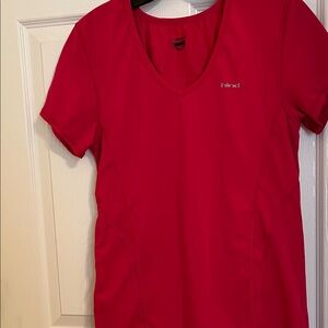 Hind Women's Short-Sleeve V-Neck Tee in Red